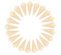Yardwe 50 Conos de Madera Desechables para Fiestas y Bodas, Porta Alimentos Fríos, Material Sintético Fácil de Usar y Ecológico