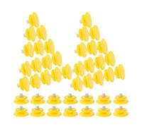 Yardwe 50 Tacos de Hielo Antideslizantes para Botas de Senderismo, Acero Resistente, 50 Unidades Amarillas, Accesorios para Zapatos de Nieve y Superficies Heladas, Crampones para