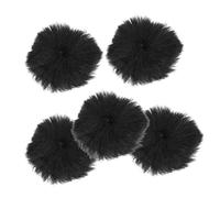 Yardwe 5Piezas Cubierta Micrófono Furry Muff Para Grabaciones Al Aire Protección Contra Humedad y Polvo Instalación Duraderos y Flexibles