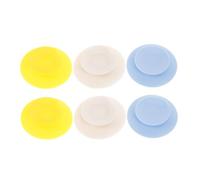 Yardwe 6 Piezas Almohadillas de Succión de para Platos de Niña Ventosas Doble Cara para Accesorios de Comida Infantil Color Azul