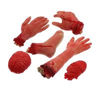 Yardwe 6 Piezas Decoraciones de Halloween Accesorios de Partes del Cuerpo Espeluznantes para Fiestas y Casas Decoraciones Aterradoras y Portátiles