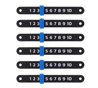 Yardwe 6 Piezas Marcador de Futbolín Portátil de Plástico Hips 10 Números Claros para Torneos y Descansos en Oficina, Contador de Puntuación Multi-Escenario y Diseño Estilizado
