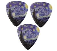 Yardwe 6 Piezas Púas de Guitarra Eléctrica de Xylonite con Estrellado Accesorio Duradero y Cómodo y Ukeleles