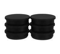 Yardwe 6 Piezas Tapones de Silicona para Agujeros Resistencia a Altas Temperaturas y Envejecimiento, Material Flexible Negro para Aplicaciones en Equipos de Automatización y Uso Doméstico