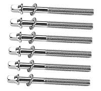 Yardwe 6 Piezas Tornillo de garra de hinchazón Tensión ajustado partes agarradera para trampa tornillos de afinación del tambor kit de caja tornillo de tambor Metal Silver