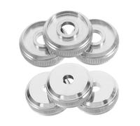 Yardwe 6 Tornillos Pequeños Para Capó De Trompeta Tapones Para Tornillos De Trompeta Botones De Dedo De Trompeta Reemplazos De Pistones De Válvula Cubiertas De Botones De Válvula