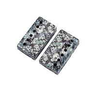 Yardwe 6agujeros Cubiertas De Pastillas Humbucker Para Guitarra Eléctrica Color Oxidado Tapa De Pastilla Para Cubrir Pick-ups Instrumentos Musicales