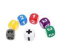 Yardwe 7 Piezas Dados Matemáticos para Juguete Educativo para Aprendizaje de Operaciones Matemáticas Dados de Cálculo con y Símbolos Desarrollo del Interés Matemáticas Través