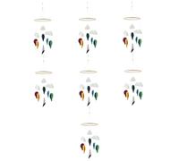 Yardwe 7 Piezas Móvil de Cuna de Fieltro con Campana de Viento Colgante Decorativo para Habitación de Niña Juguete para Cama y Cochecito Diseño Aerostático Seguro