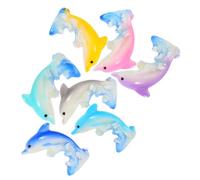 Yardwe 7Piezas de Miniatura de Figuras de Coloridas para Decoración de Acuarios y Accesorios de Micro Landscape