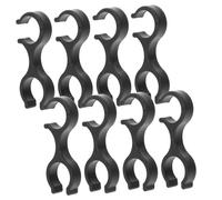 Yardwe 8 Piezas Accesorios de Alpenstock bastón Accesorios para Caminar Palos Manguera Caminar Plegable Cierres de Almacenamiento Clip en Forma de Cierres giratorios Negro