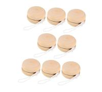 Yardwe 8 Piezas Bolas de Madera de Bricolaje Bolas de Pintura de Bricolaje pintando Juguetes Pintar a Mano Bolas de yo-yo Juguetes cognitivos Juguetes de Graffiti de Bricolaje Caqui