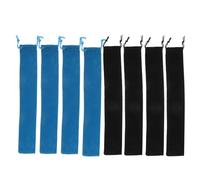 Yardwe 8 Piezas Bolsa de Terciopelo para Instrumentos Musicales Unidades con Cordón Funda Protectora para Armónica y Flauta Vertical Almacenamiento Compacto y Portátil para Viaje y Hogar