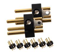 Yardwe 8 Piezas Conectores De Altavoz Adaptadores Masculino Enchufar Micrófonos Enchufe Del Cable Del Micrófono Adaptador De Cable De Micrófono Conector Xlr Metal Black