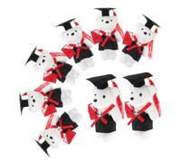 Yardwe 8 Piezas De Materiales para Ramo De Oso De Doctor Accesorios para Graduados Recuerdos para Fiesta De Graduación Figurita Ramo De Muñeca Oso De Graduación De