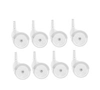 Yardwe 8 Piezas Ruedas Caminantes Accesorios Para Ruedas Para Cochecitos De Bebé Mobility Walker Wheels Para El Plastico Blanco