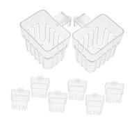Yardwe 8 Piezas Tazas de Acuáticas Colgantes de Soporte de Acuario de Acrílico Transparente Decoración para Acuarios y Cultivos Hidropónicos para y Oficina