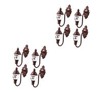 Yardwe 8piezas Mini Lámpara De Pared Para Decoración De Mesa De Arena Lámpara De Paisajismo Luz Blanca Para Modelos De Escenas y Jardines Accesorio Para Casas De Juguete y Proyectos