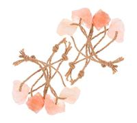 Yardwe 8piezas Sal Rosa del Natural para Lamer Bloques De Sal para Caballos Ciervos y Ganado Suplemento Mineral Diseño para Exteriores