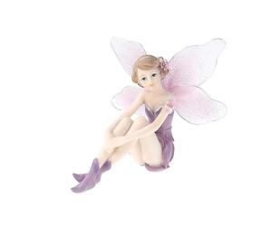 Yardwe Adornos Detalles Notables para Decoración de Jardín de Hadas Creativos de Ángel de Resina Pintados a Mano Pequeña y Decoración del Hogar