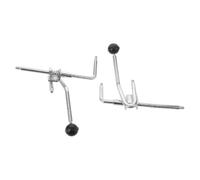 Yardwe Ajustador de Reposapiernas Delantero para Silla de Ruedas 1 Par, Varilla de Resorte Metálica Resistente, Regulador de Altura Manual Compatible Sillas Plegables y Eléctricas