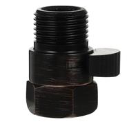 Yardwe - Alcachofa de Ducha de 1/2 Pulgadas, válvula de Bloqueo, válvula de retención de Agua, válvula de Ducha para Ducha de Mano, Brazo de Ducha, bidé, etc. (Negro)