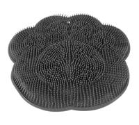 Yardwe Alfombrilla Antideslizante de Silicona Gris Ventosas para Ducha Exfoliante y Masajeador de Pies y Espalda Fregador Práctico para Baño y Cuidado Personal