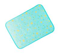 Yardwe Alfombrilla Refrigerante para Mascotas de Verano Cama de Enfriamiento Lavable Adecuada para Perros y Gatos Material de de Seda para Interiores y Exteriores Color Frutas Azules
