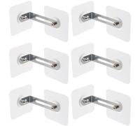 Yardwe Anclajes Adhesivos Antivuelco Material de Acero Inoxidable y Acrílico para Muebles 6piezas Seguros para Bebés para Escritorios y Mesitas de Noche