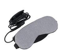 Yardwe Antifaz para Dormir Vapor Recargable USB Antifaz Refrescante de Piel Sintética Gris Máscara de Ojos Térmica para Aliviar Fatiga Ocular Adecuado para Hogar Oficina y Viajes