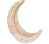 Yardwe Arpa de Lira de Madera 7 Cuerdas Portátil para Principiantes Forma de Luna, Instrumento Musical Artesanal para Adultos, Conjunto DIY para Práctica y Aprendizaje Musical