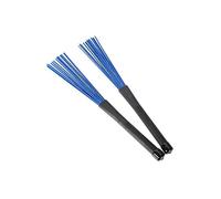 Yardwe Baquetas De Tambor Retráctiles De Nylon Azules Para Percusión Escobillas De Tambor Cómodas y Flexibles Para Jazz y Rock