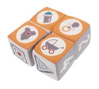 Yardwe Bloques Blandos para Bebés Juguetes Educativos Cubos de Tela Suave Aprendizaje Juguetes Montessori Desarrollo Motor para Niños Pequeños 6 Piezas