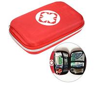 Yardwe Bolsa De Emergencia Portátil Eva Roja Para Botiquín Médico Práctico, Maletín Médico Compacto y Resistente Para Senderismo, Camping y Uso Coche