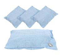 Yardwe Bolsas Purificadoras de Aire de Carbón Activado de Bambú 4 Piezas Portátiles y Colgantes Desodorizantes Naturales para Hogar Coche y Armarios Eliminan Humedad y Olores