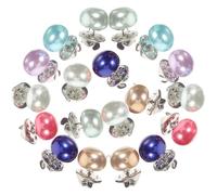 Yardwe Botones sin Coser para Ropa Perlas Sintéticas, Clip Antideslizante, 20 Unidades Mixtas de Colores Aleatorios, Accesorios Prácticos para Camisas y Prendas Femeninas Color Aleatorio