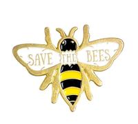 Yardwe Broche de Abeja de Esmalte Colorido, Aleación sin Plomo ni Níquel, Accesorio Ligero para Mujer, Decoración de Ropa y Solapas, Tamaño Pequeño para Uso Diario y Obsequio