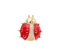 Yardwe Broche Mariquita Mini de Cobre Ligero Pin Collar Decorativo para Mujer Accesorio Vintage para Vestidos y Camisas Protección Anti-deslizamiento para Botones para Eventos y