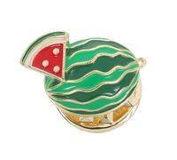 Yardwe Broche y Alfiler de Sandía Esmaltado Divertido, Accesorio Ligero de Metal para Mujer, Pin de Cuello Portátil, Adecuado para Ropa, Mochilas y Eventos de Verano, Diseño Pequeño