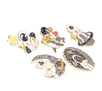 Yardwe Broches De Astronauta y Pin De Esmalte Lindo, Aleación Resistente, Paquete De 5 Piezas, Para Mujer, Decoración De Ropa y Mochilas, Accesorio Pequeño y Color Delicado Para Uso Diario