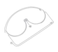 Yardwe Cadena Corporal con Colgante Doble Corazón de Cristal y Soporte de Sujetador con Diamantes de Imitación Joya Elegante para Mujer Fiestas y Festivales Diseño Plateado Llamativo