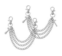 Yardwe Cadena para Zapatos Metalizada Color K, Accesorio Decorativo Dije de Cruz, Compatible Cordones y Agujeros, Estilo Hip Hop y Joyería para Mujer, Par Único