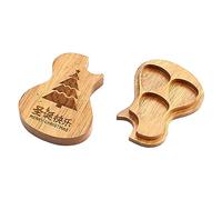 Yardwe Caja De Madera para Púas De Guitarra Estuche para Guardar Púas Organizador para Ukelele para Almacenamiento Tocador o Estuche De Viaje