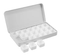 Yardwe Caja de Pintura de Acuarela Vacía de Hierro y Plástico, Práctica y Fácil de Usar para Artistas Profesionales y Aficionados, Estuche Portátil para Mezclar Pigmentos