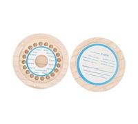 Yardwe Caja De Recuerdos Para Dientes De Leche Compartimentos Para Almacenamiento De Fetal Hair y Recuerdos Infantiles Personalizable Nombre y Fecha De Niñas