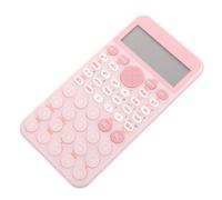 Yardwe Calculadora Científica y Funciones Operativas Convenientes Pantalla Grande de 12 Dígitos Rosa para Estudiantes y Oficina para Exámenes y Competencias
