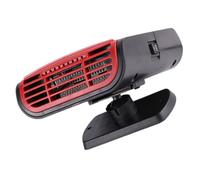 Yardwe Calefactor Portátil para Coche 12v 150W Descongelador de Parabrisas Pequeño en ABS Negro y Rojo Calentador Eléctrico para Vehículos SUV y Camiones Elimina Escarcha y Vaho