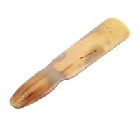 Yardwe Calzador Ergonómico de Cuerno Natural 205 CM para Personas Mayores y Mujeres Embarazadas Calzador Portátil para Botas y Zapatos Mango Corto para Uso Cómodo Esfuerzo