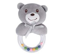 Yardwe Campana De Mano Sonajero Para Bebe De Goma Anillo De Oso Sonido Para Juguete De Chupete