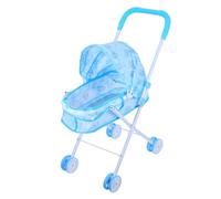 Yardwe Carro De Juguete Pretender Chicas Pequeña para Muñeca con Paseante Asiento Jugar Juego Cochecito Carrito De La Compra De Juguete Juguetes De Simulación Poliéster